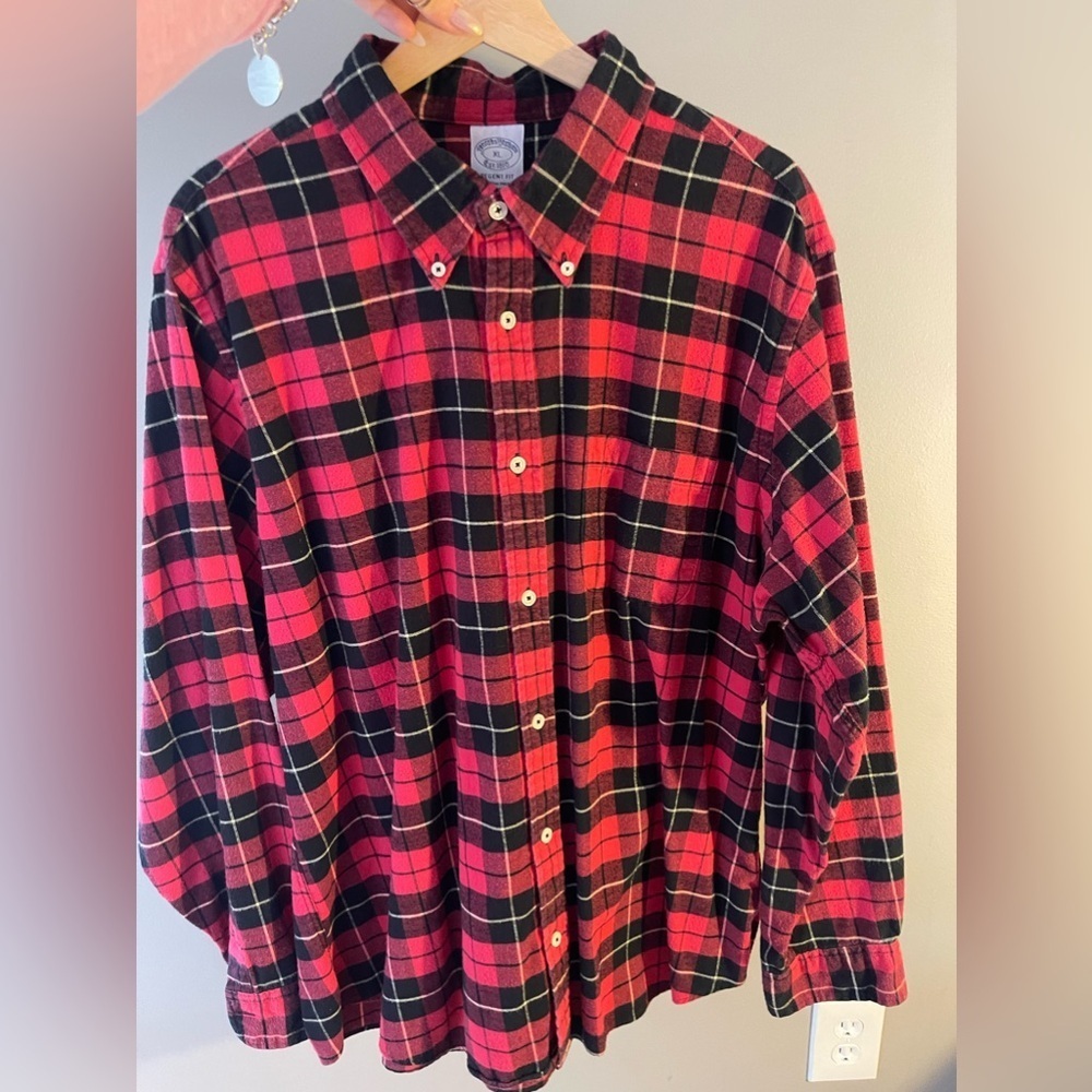 Brooks Brothers Regent Fit Plaid Flannel Shirt